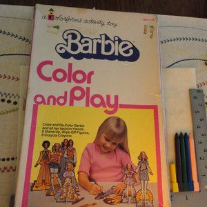 1974 Barbie Color And Play Barbie Activity Toy